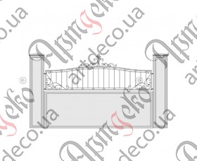 Кована огорожа, паркан 2920х995 (Комплект елементів) - зображення