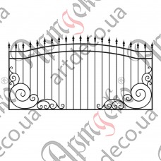 Forged fence 2850х1500 (Set of elements) - picture