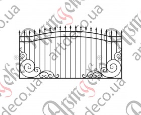 Forged fence 2850х1500 (Set of elements) - picture