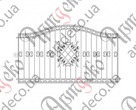 Кована огорожа, паркан 3000х1700 (Комплект елементів) - зображення