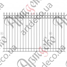 Forged fence 3000х1800 (Set of elements) - picture