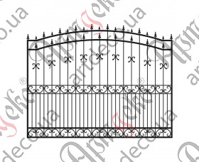 Forged fence 2964х2000 (Set of elements) - picture