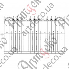 Forged fence 3200х1980 (Set of elements) - picture