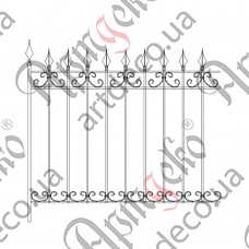 Forged fence 1470х1400 (Set of elements) - picture