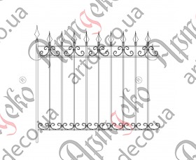 Forged fence 1470х1400 - picture