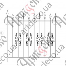 Forged fence 1470х1453 (Set of elements) - picture