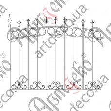 Forged fence 1470х1350 (Set of elements) - picture