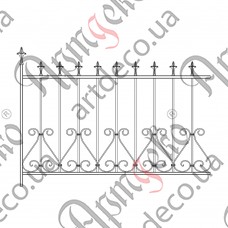 Forged fence 1460х1080 (Set of elements) - picture