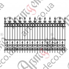Forged fence 2750х1600 - picture