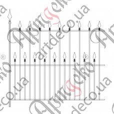 Forged fence 1300х1350 (Set of elements) - picture