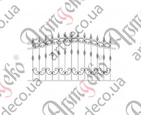 Forged fence 2000х1100 (Set of elements) - picture