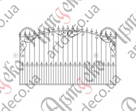 Forged fence 3000х1700 (Set of elements) - picture