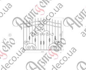Forged fence 2000х1700 (Set of elements) - picture