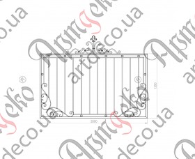 Кована огорожа, паркан 2000х1200 (Комплект елементів) - зображення