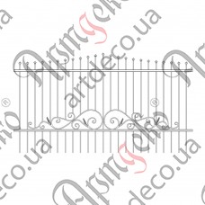 Forged fence 3000х1650 - picture