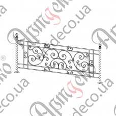 Forged fence 1805х860 (Set of elements) - picture