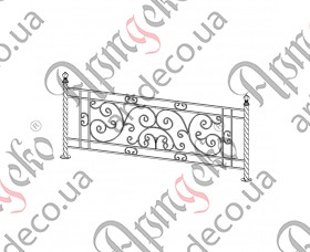 Кована огорожа, паркан 1805х860 (Комплект елементів) - зображення