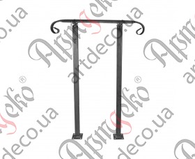 Wrought iron railing universal, handrail 700х990 - picture