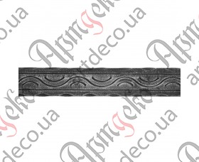 Кованая полоса декоративно-катанная, кованая декоративная полоса 2000x40x4 - изображение