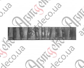 Кована смуга декоративно-катана, кована декоративна смуга 3000х40х4 - зображення