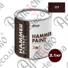 ТМ Biodur paint hammer brown 2,1L - picture