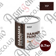 ТМ Biodur paint hammer brown  0,7L - picture