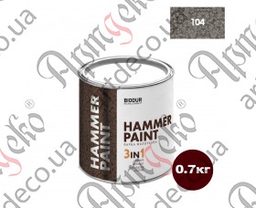 Biodur paint hammer gray 0,7L - picture