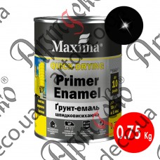 Maxima paint 3 in 1 black glossy 0,75L - picture