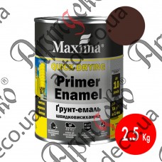 Краска Maxima 3в1 глянцевая темно-коричневая 2,5  кг - изображение