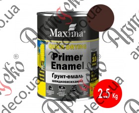 Maxima paint 3 in 1 glossy dark brown 2,5 L - picture