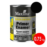 Краска Maxima 3в1 матовая черная 0,75 кг - изображение