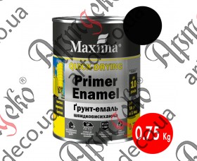 Maxima paint 3 in 1 black matte 0,75L - picture