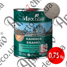 Краска  Maxima 3в1 молотковая  антрацит 0,75 кг - изображение