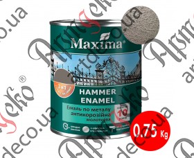 Фарба Maxima 3в1 молоткова антрацит 0,75 кг - зображення