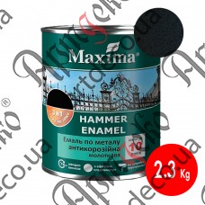 Краска  Maxima 3в1 молотковая черная 2,3  кг - изображение
