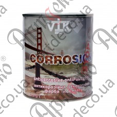 Краска антикоррозийная VIK тёмно-коричневая 0,750л - изображение