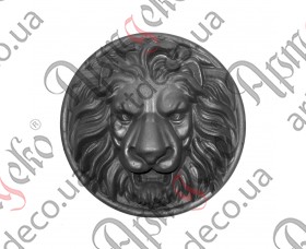Лев чугунный для ворот, калиток, ограждений 340х94мм - изображение