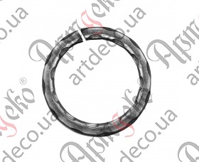 Кованое кольцо 120х12 вальц. - изображение