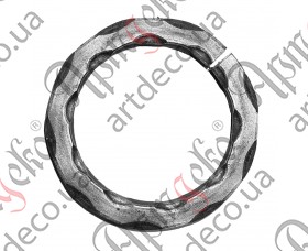 Forged ring 170x12 beaten - picture