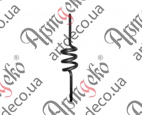 Кованая спираль 170х30х5 - изображение