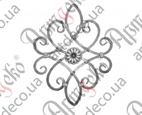 Forged rosette 530x420x12 - picture
