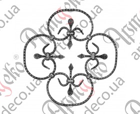 Forged rosette 375x375x12x6 - picture