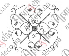 Forged rosette 800x800x12x6 - picture