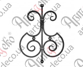 Forged rosette 570x420x12 - picture