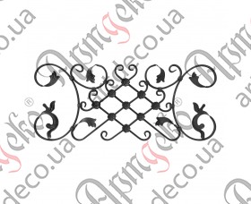 Forged rosette 370x880x14x7 - picture