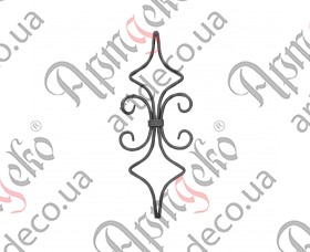 Forged rosette 420x165x12x6 - picture