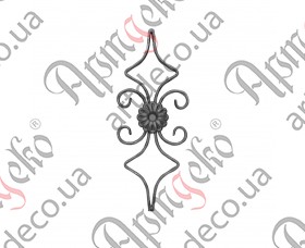 Forged rosette 420x165x12x6 - picture