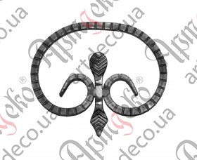 Forged rosette 155x185x10 - picture