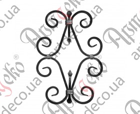 Forged rosette 470x330x10 - picture