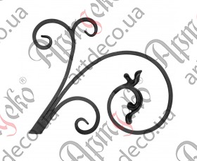 Forged rosette 385x470x12 - picture